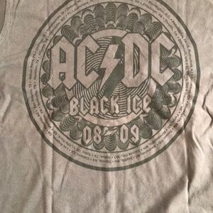 AC/DC Black Ice 2008-09 Tour Shirt--Original & Authentic--NEW!!--Men's Small